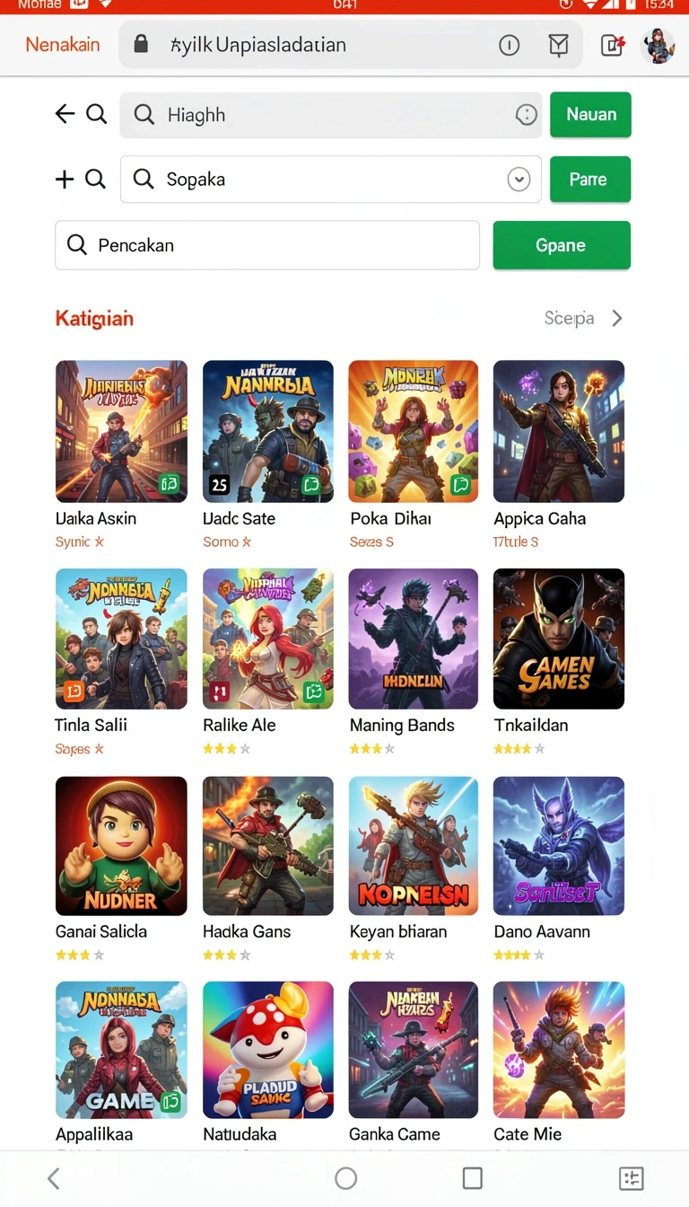 Beragam pilihan permainan menarik dalam aplikasi Download big77 APK untuk Android.